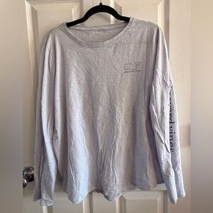 Vineyard Vines Long Sleeve Whale Logo Tee Light blue XL  T Shirt